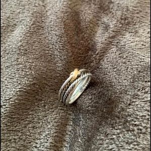 David Yurman ‘X’ Crossover Ring (6.5)